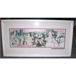 Leroy Nieman Polo Lounge Lithograph #1843093