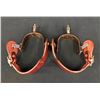 Image 11 : Two Pair of Spurs, Kangaroo Leather "Git Down" Bridle Case
