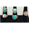 Image 1 : Group of Five Vintage Rings
