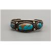 Image 1 : Gorgeous Vintage Three Stone Turquoise Bracelet