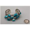 Image 2 : Stylized Three Row Turquoise Bracelet