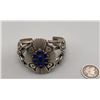 Image 2 : Lapis and Sterling Silver Cluster Bracelet