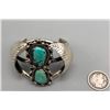 Image 2 : Vintage Two Stone Turquoise Bracelet