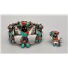 Image 1 : Colorful Vintage Zuni Inlay Bracelet and Ring Set