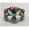 Image 8 : Colorful Vintage Zuni Inlay Bracelet and Ring Set