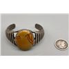 Image 5 : Marvelous 1950s Sterling Silver Picture Jasper Bracelet