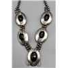 Image 1 : Enchanting Sterling Silver Onyx Necklace