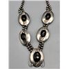 Image 2 : Enchanting Sterling Silver Onyx Necklace