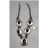 Image 4 : Enchanting Sterling Silver Onyx Necklace