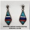 Image 3 : Fancy Inlay Necklace and Earring Set - Oscar Alxius