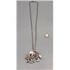Image 2 : Sterling Silver Tufa Cast Pendant with Handmade Chain