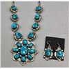 Image 1 : Fabulous Turquoise Necklace and Earring Set