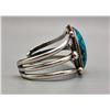 Image 3 : Spectacular Large Spiderweb Turquoise Bracelet