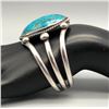 Image 8 : Spectacular Large Spiderweb Turquoise Bracelet