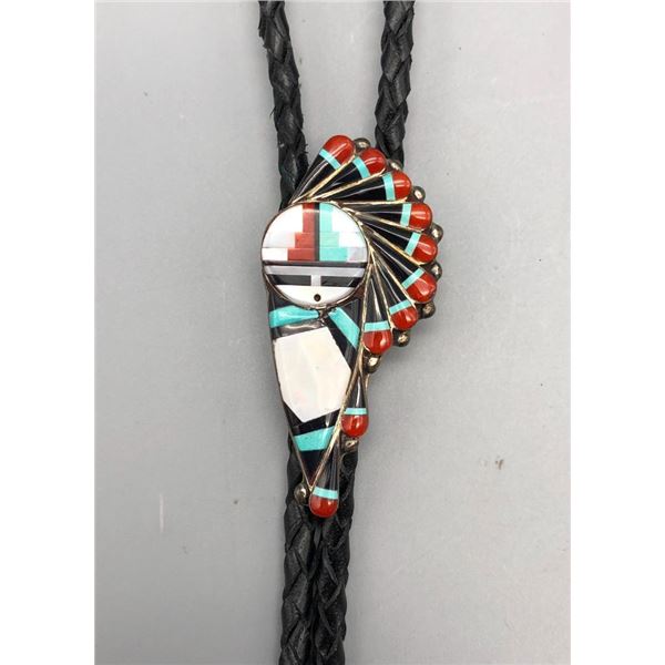 Zuni Inlay Bolo Tie