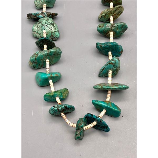 Turquoise and Heishi Necklace