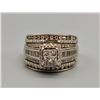 Image 1 : 14k White Gold and Diamond Wedding Set