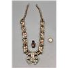 Image 3 : Zuni Owl Inlay Necklace and Ring Set