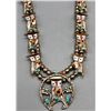 Image 4 : Zuni Owl Inlay Necklace and Ring Set