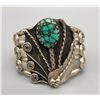 Image 1 : Vintage Flower Pot Design Turquoise Bracelet