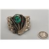 Image 2 : Vintage Flower Pot Design Turquoise Bracelet
