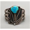 Image 1 : Vintage Flower Pot Design Turquoise Bracelet