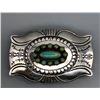 Image 2 : Sterling Silver and Turquoise Belt Buckle