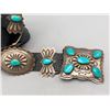 Image 3 : Beautiful Vintage Turquoise and Sterling Silver Concho Belt