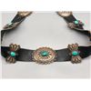 Image 9 : Beautiful Vintage Turquoise and Sterling Silver Concho Belt