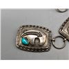 Image 3 : Bear Themed Sterling Silver and Turquoise Concho Belt