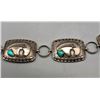 Image 8 : Bear Themed Sterling Silver and Turquoise Concho Belt