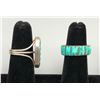 Image 2 : Two Older Turquoise and Sterling Silver Inlay Rings