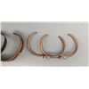 Image 8 : Group of Five Copper Bracelets, Turquoise Earrings, Etc.