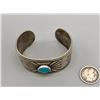 Image 7 : Incredible Vintage Ingot and Turquoise Bracelet
