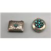 Image 1 : Two Vintage Sterling Silver and Turquoise Boxes - 1 is Frank Patania