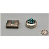 Image 2 : Two Vintage Sterling Silver and Turquoise Boxes - 1 is Frank Patania