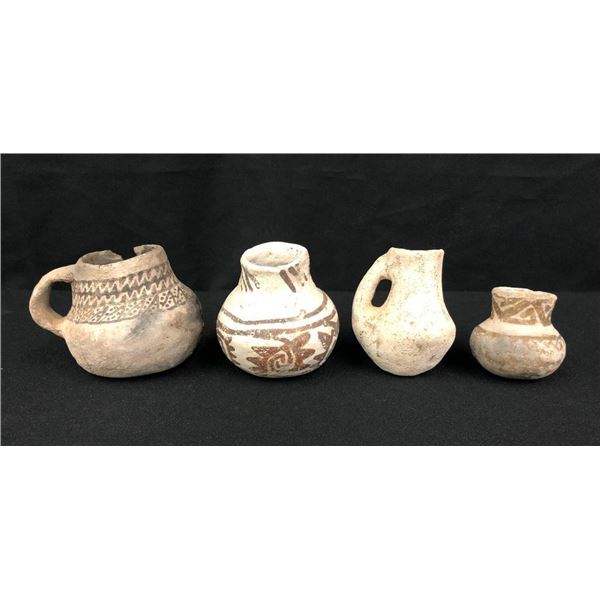 Four Small Anasazi Pottery Jars