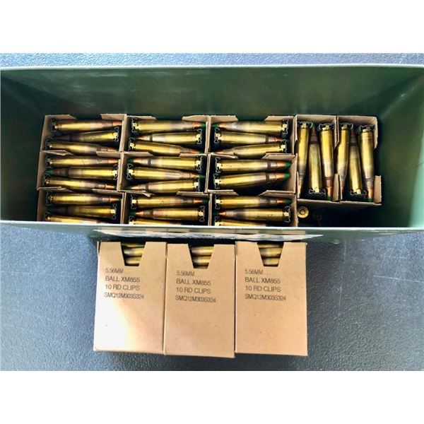 Approx 400 Rounds 5.56 with Ammo Box