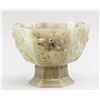 Image 1 : Chinese Green Jade Dragon Hexagonal Vase