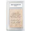 Image 2 : Very Rare Babe Ruth Signed Baseball Card