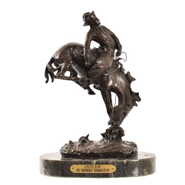 Frederic Remington "Outlaw" Bronze Sculpture