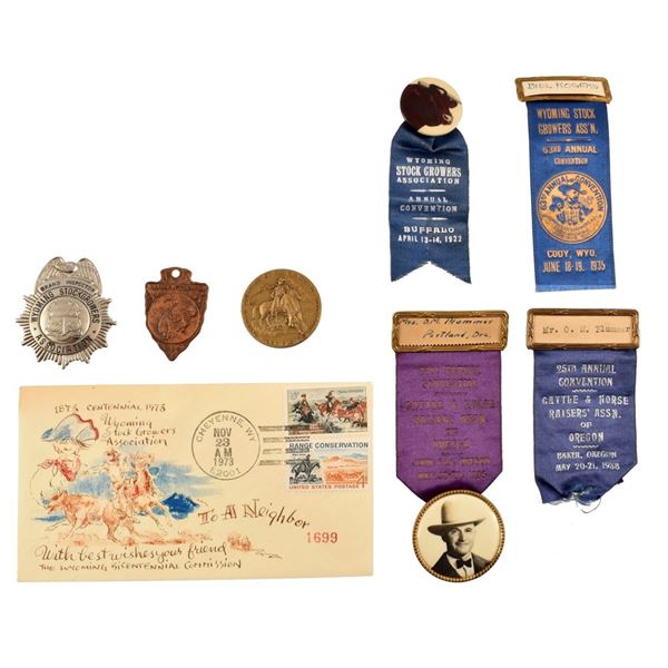 Wyoming Oregon Stock Growers Ass'n Badges Ribbons