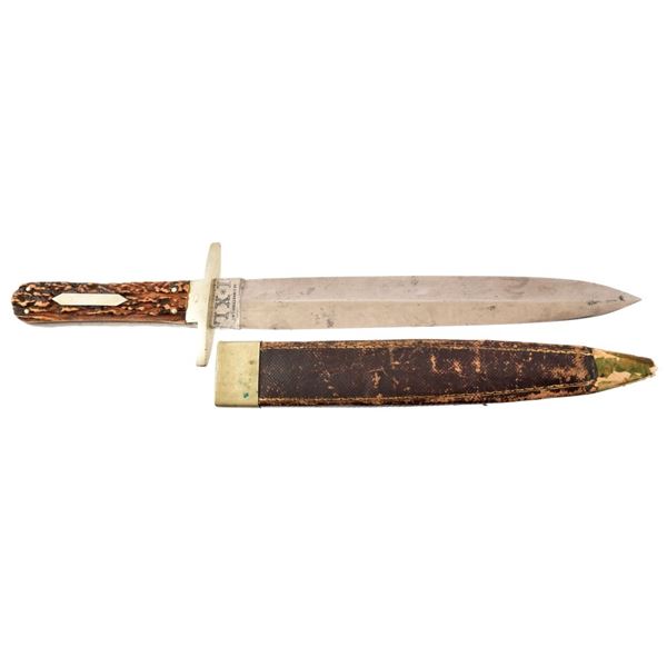 George Wostenholm IXL Stag Handle Fighting Knife