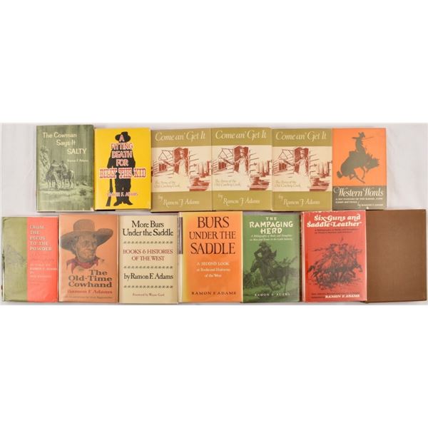 Collection Of 13 Books By Ramon F. Adams