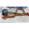 Image 2 : 2 HAND AUGERS, HEAVY DUTY CINCH AND FIREBOY SKATEBOARD