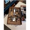 Image 2 : 3 TRAYS DUMMY SECURITY CAMERAS, DOOR AND LOCK PARTS