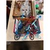 Image 2 : 3 TRAYS OF COLLECTABLES, SHOT GLASSES, HAND MADE BIKE FIGURES