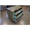 Image 8 : Vintage rustic 3 drawer dresser - 38 inches wide x 19 inches deep x 32.5 inches tall
