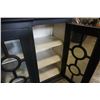 Image 8 : Black 4 glass door display unit - 6 foot wide x 19.5 inches deep x 38.5 inches tall
