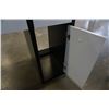 Image 8 : White and black desk with chair - 41 inches wide x 20 deep x 30 tall